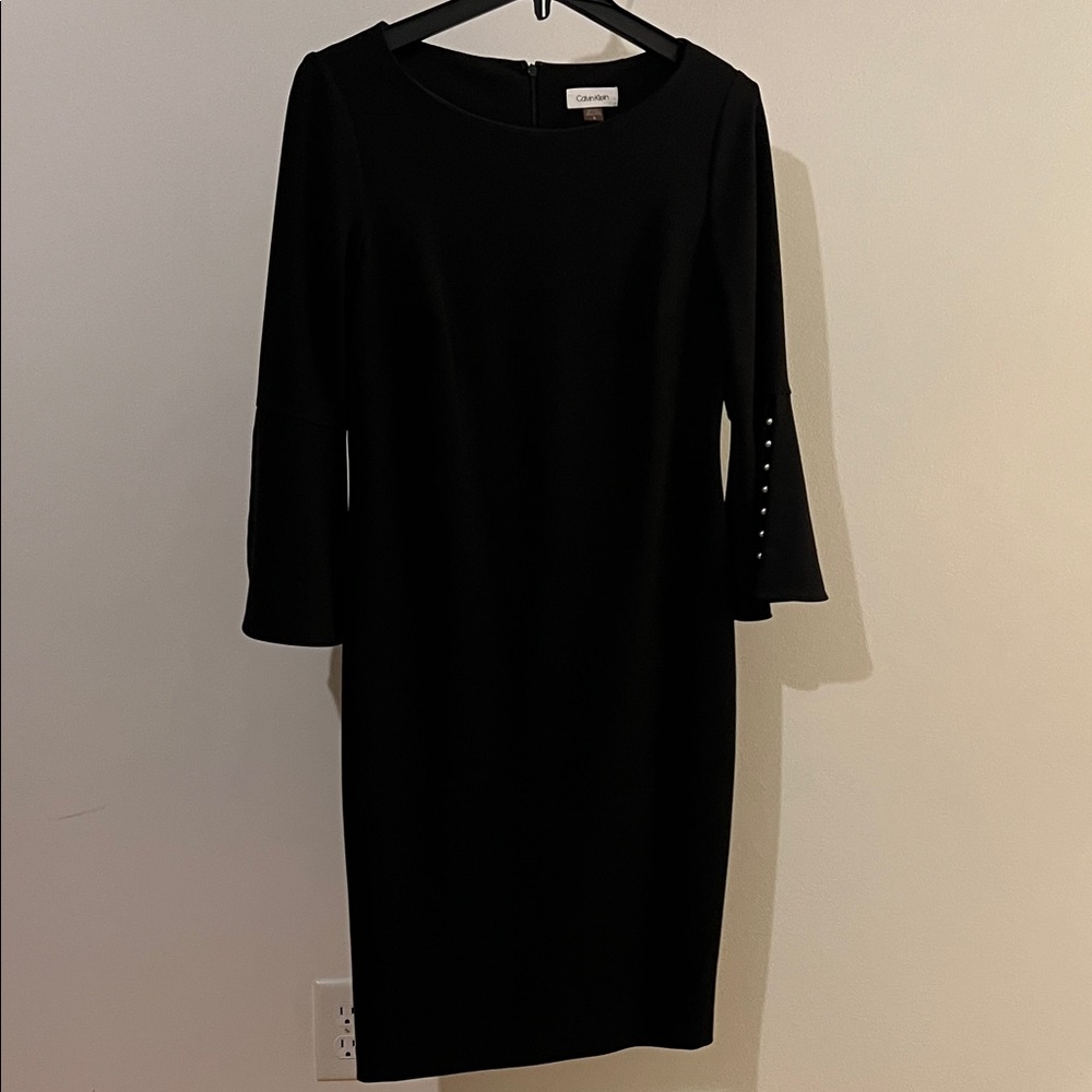 Calvin Klein Black Long Sleeve Dress